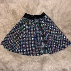 Black Milk XS Disco Cube Evil Skater Skirt
